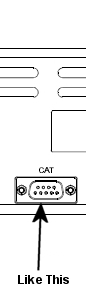 DB9 (RS232) CAT Interface